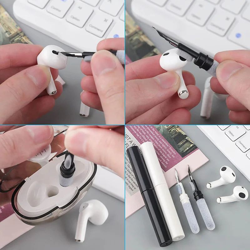 Bluetooth Earphone Cleaning Kit For Airpods Pro 1 2 3 Earbuds Case Cleaning Pen Bursh Tools For Samsung Xiaomi Airdots Huawei