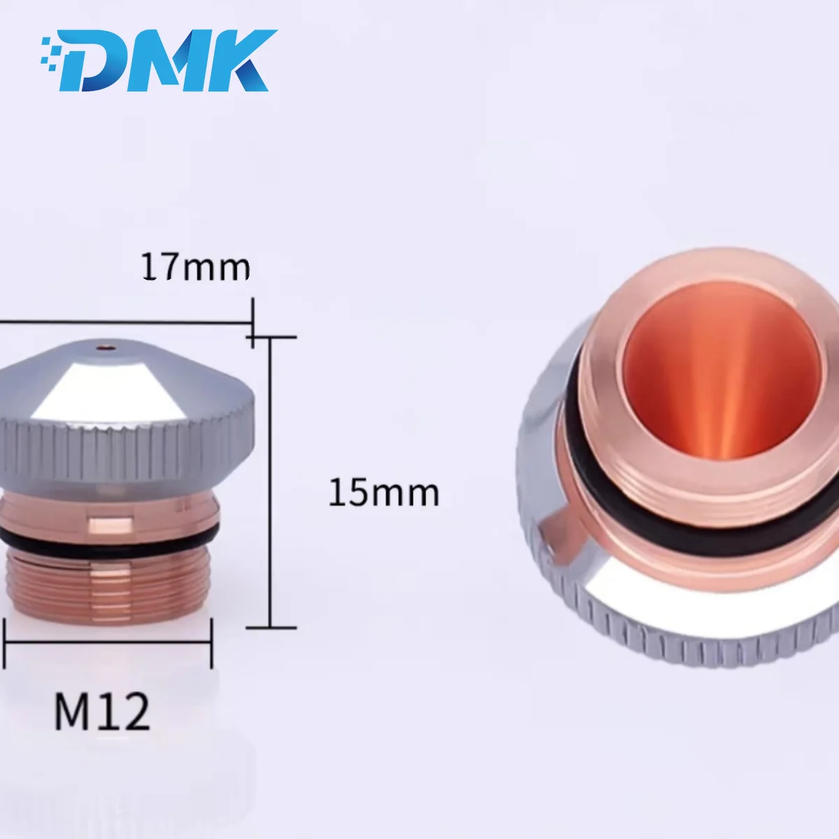 DNE High Power Laser Cutting Nozzle D17 M12 H15 Chrome-Plated Single Double Layer Nozzle For Fiber Laser Cutting Head