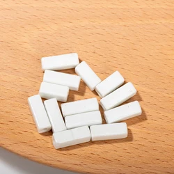 16-20mm White Ceramic Beads Pure Sleek Minimalist Rectangular Essential Versatile Beading Elegant Jewelry TCZ172