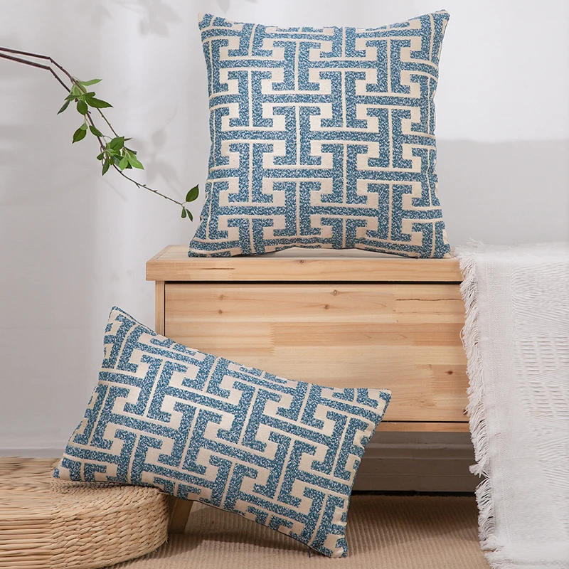 1 PC Chenille Jacquard Throw Pillow Cover Home Sofa Decoration