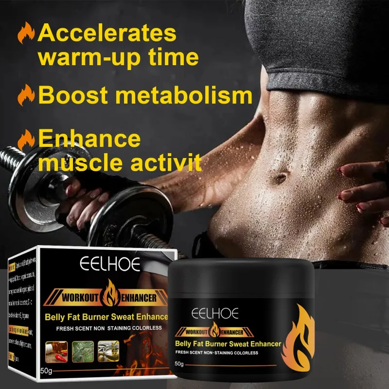 Belly Fat Burner Sweat Enhancer Ointment Improve Metabolism Accelerate Sweating Muscle Shaping Daily Maintenance Product