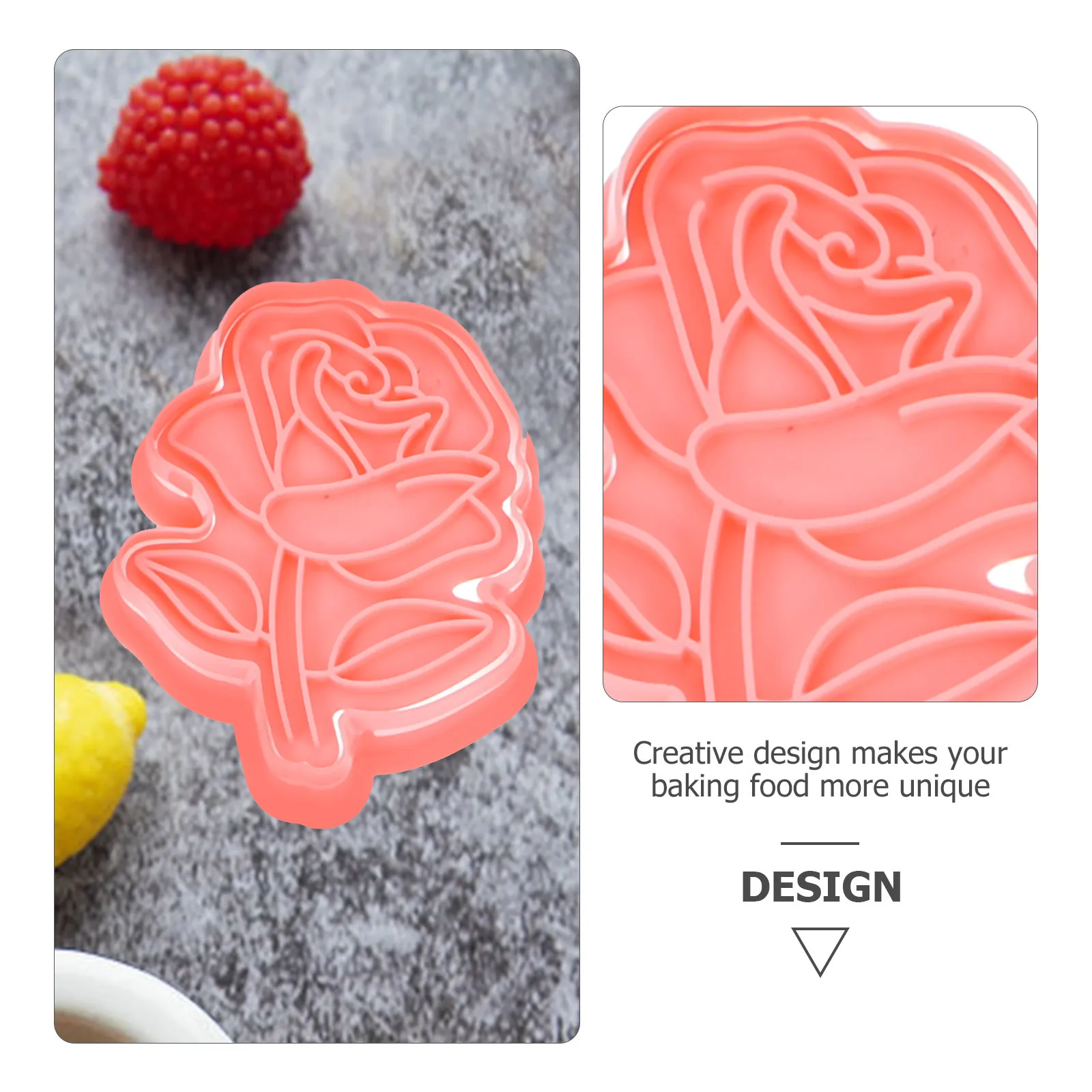 

8Pcs High Flexibility Baking Molds Chocolate Cookie Molds Valentine's Day Wedding Fondant Dessert Nonstick DIY