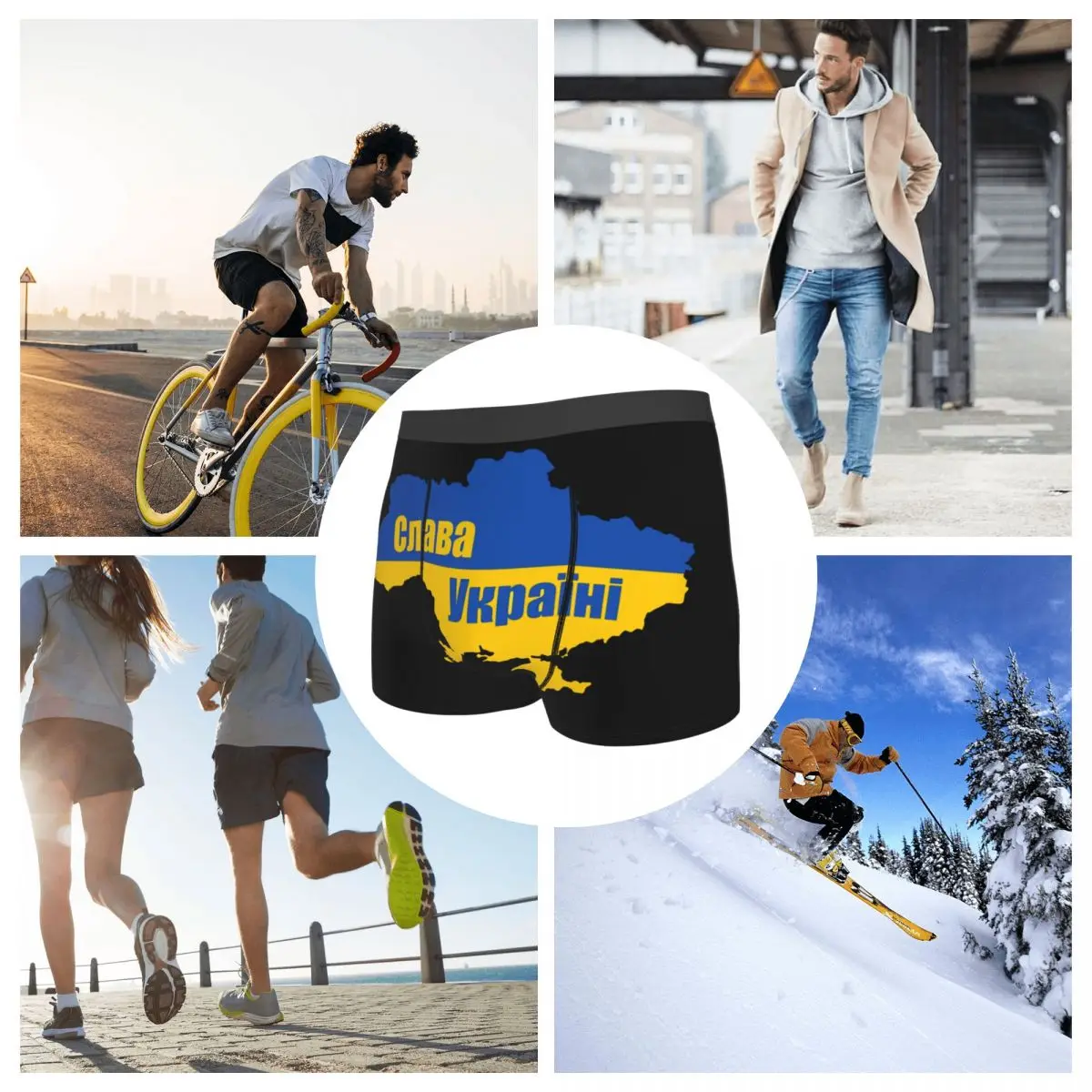 Ukraini Glory To Ukraine Underpants Breathbale Panties Man Underwear Ventilate Shorts Boxer Briefs