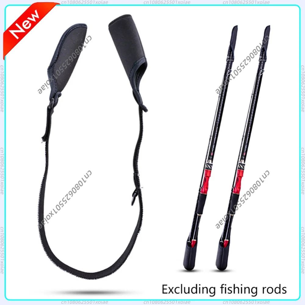 Fishing Rod Holder Strap Breathable Fishing Rod Strapping Wrap Splash-resistant Wear-resistant Adjustable Outdoor Fish Tool