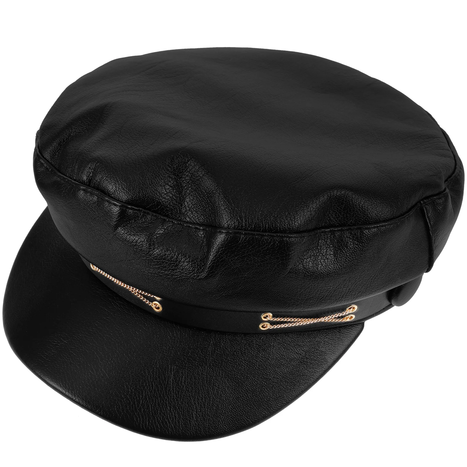 

Beret Women Hat Spring Fall French Style Black Trendy Faux Comfortable Breathable Sun Protection Outdoor Durability Fits