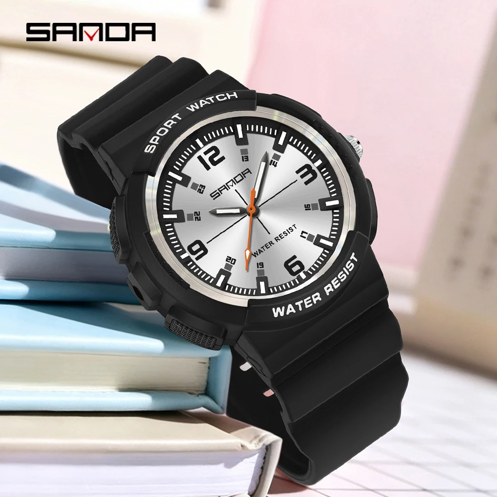 Sanda 2026 new casual sports quartz luminous waterproof 50 meter fashionable men's and women's watch