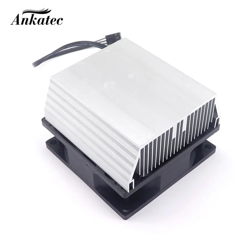 Aluminium Plaat Met 12V Ventilator Voor High Power Led Diy Aluminium Koellichaam Koelventilator Voor 10W 20W 30W 50W 100W Led