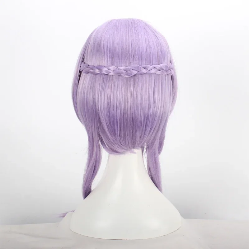 

Anime Owari no Seraph Of The End Shinoa Hiragi Short Purple Braided Heat Resistant Hair Cosplay Costume Wig