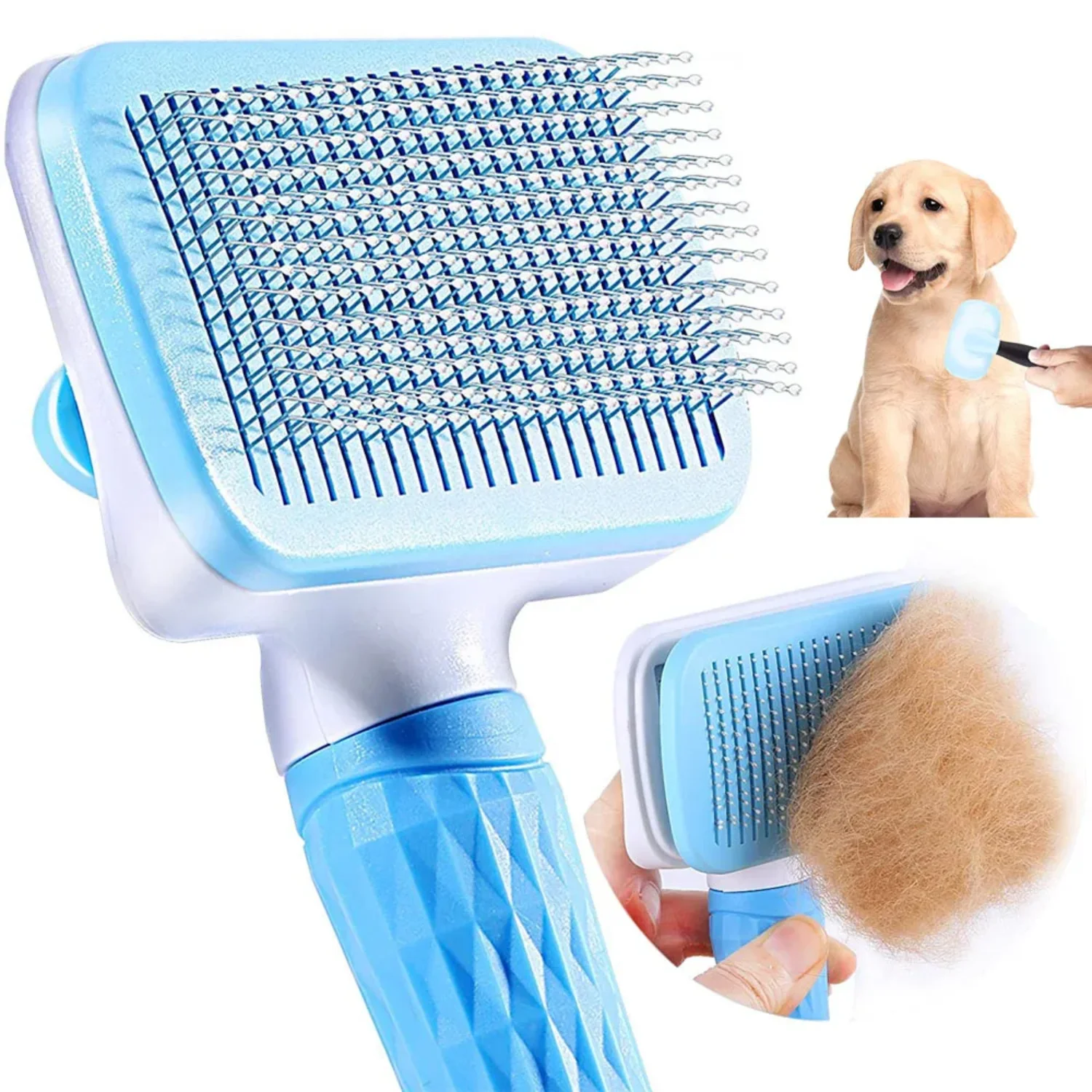 Dog Hair Remover Brush Cat Dog Hair Grooming And Care Comb  Long Hair Dog Pet Removes Hairs Cleaning Bath Brush Dog Supplies Dog