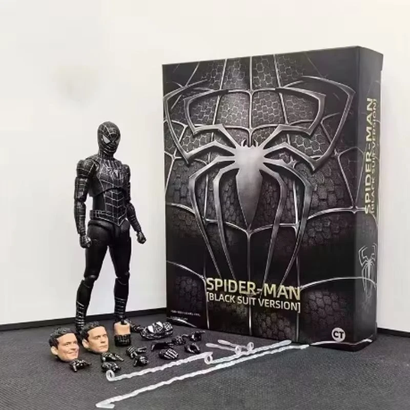 Marvel Comics Spider-Man 3 héros sans retour Toby Maguire costume noir Peter Parker figurine jouet modèle à collectionner cadeau