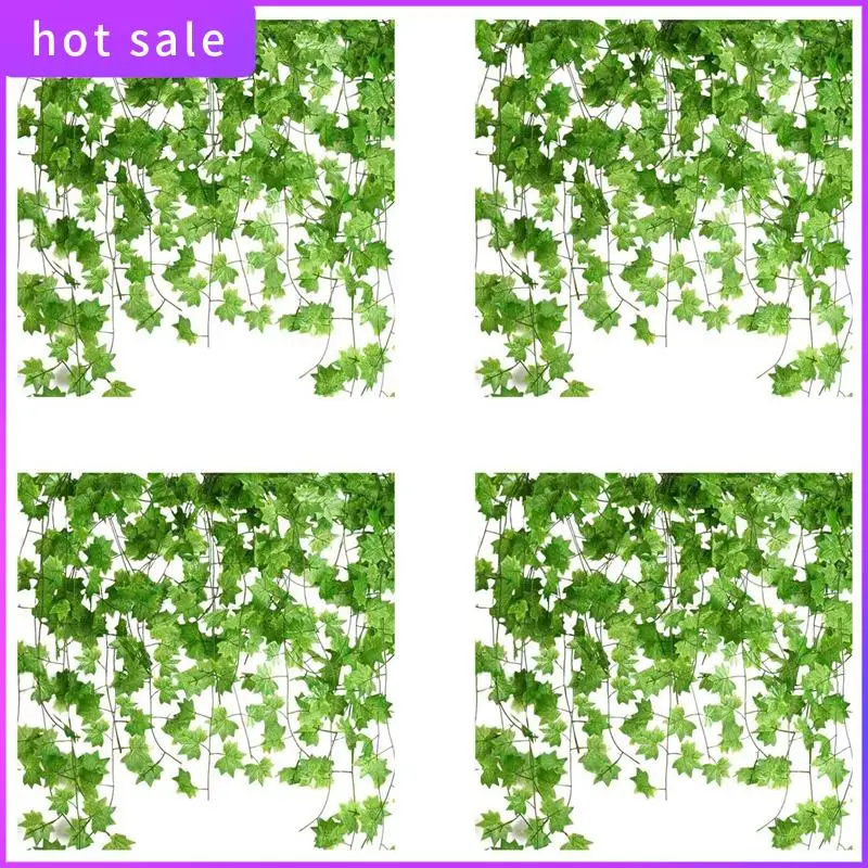 

HGSW-48 Pcs 7.5Ft Artificial Maple Leaves Hanging Vines, Fake Ivy Garland Hanging Plants For Garden Wedding Party Decorations