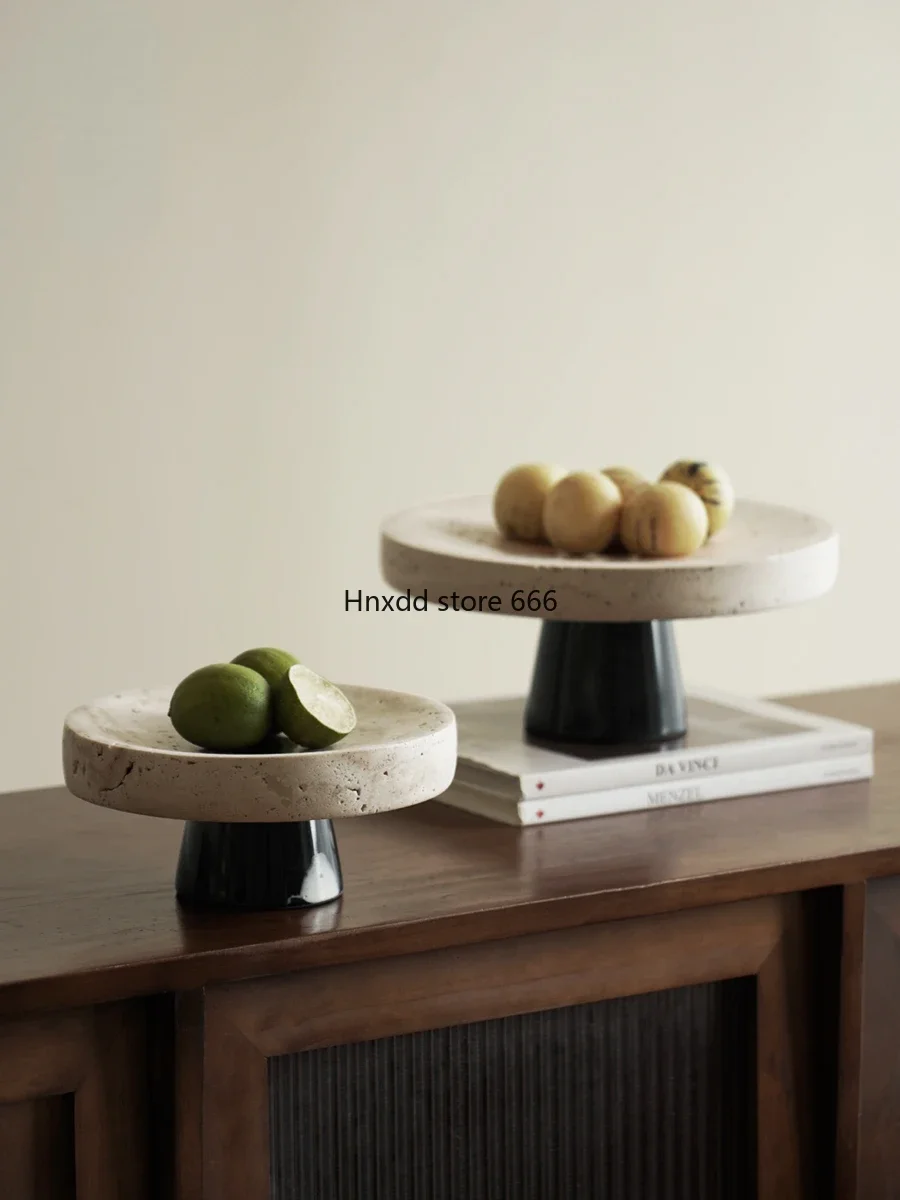 Fruit plate ornament wabi wind model room B & B living room coffee table nut snack plate