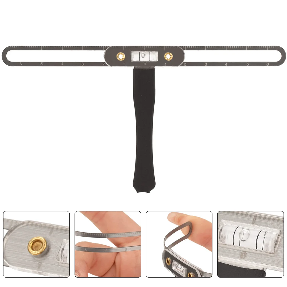 1 قطعة T-تصميم الحاجب Microblading حاكم الفولاذ المقاوم للصدأ المحمولة الحاجب رسم الخرائط أداة لتقوم بها بنفسك تحديد المواقع الحاجب