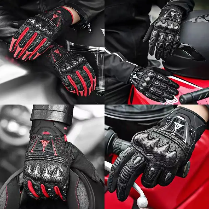 Motorcycle Summer Outdoor Cycling Breathable Gloves Off-road Racing Touch Screen Fall And Shock Protection Gloves Equipment Men