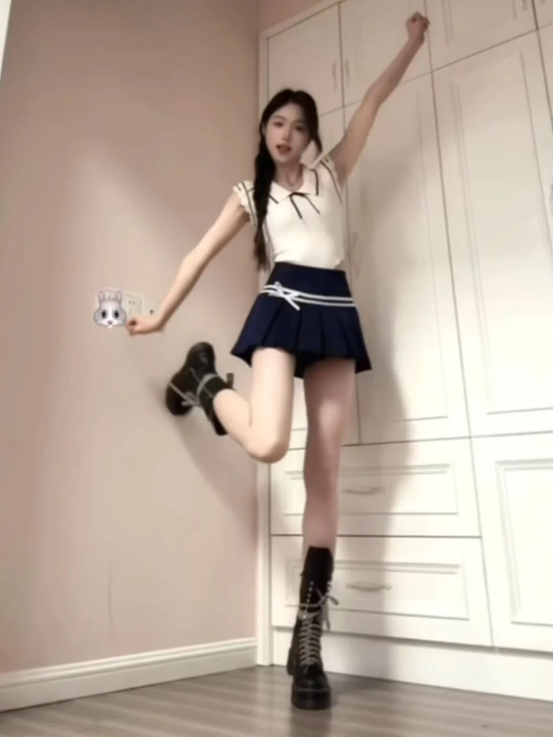 

Soft Style Unique Knitted Top And Skirt Two-Piece Set Anti-Aging Summer Outfit Comfortable Short Sleeve High Waist Cotton