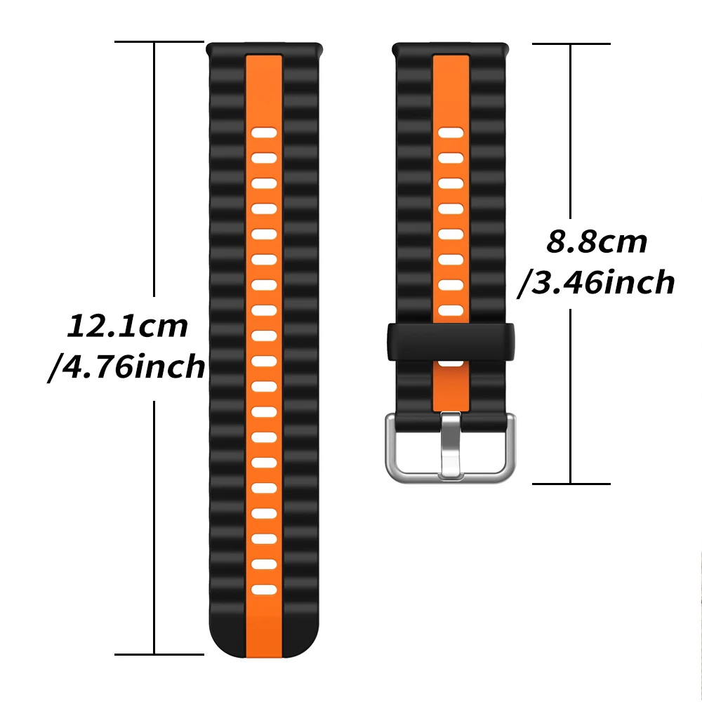 Cinturino sportivo in silicone bicolore per Huawei Watch Fit4 Pro Bracciale a fascia per Huawei Fit4 Fit3 Cinturini di ricambio Accessori