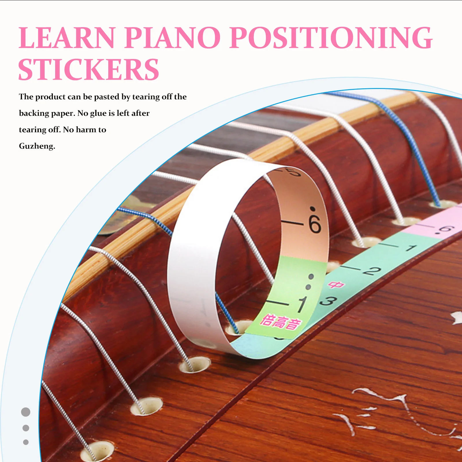 Adesivos chinese e note note para iniciantes, 2 peças, adesivo notes chinês, escala chinese, para praticar