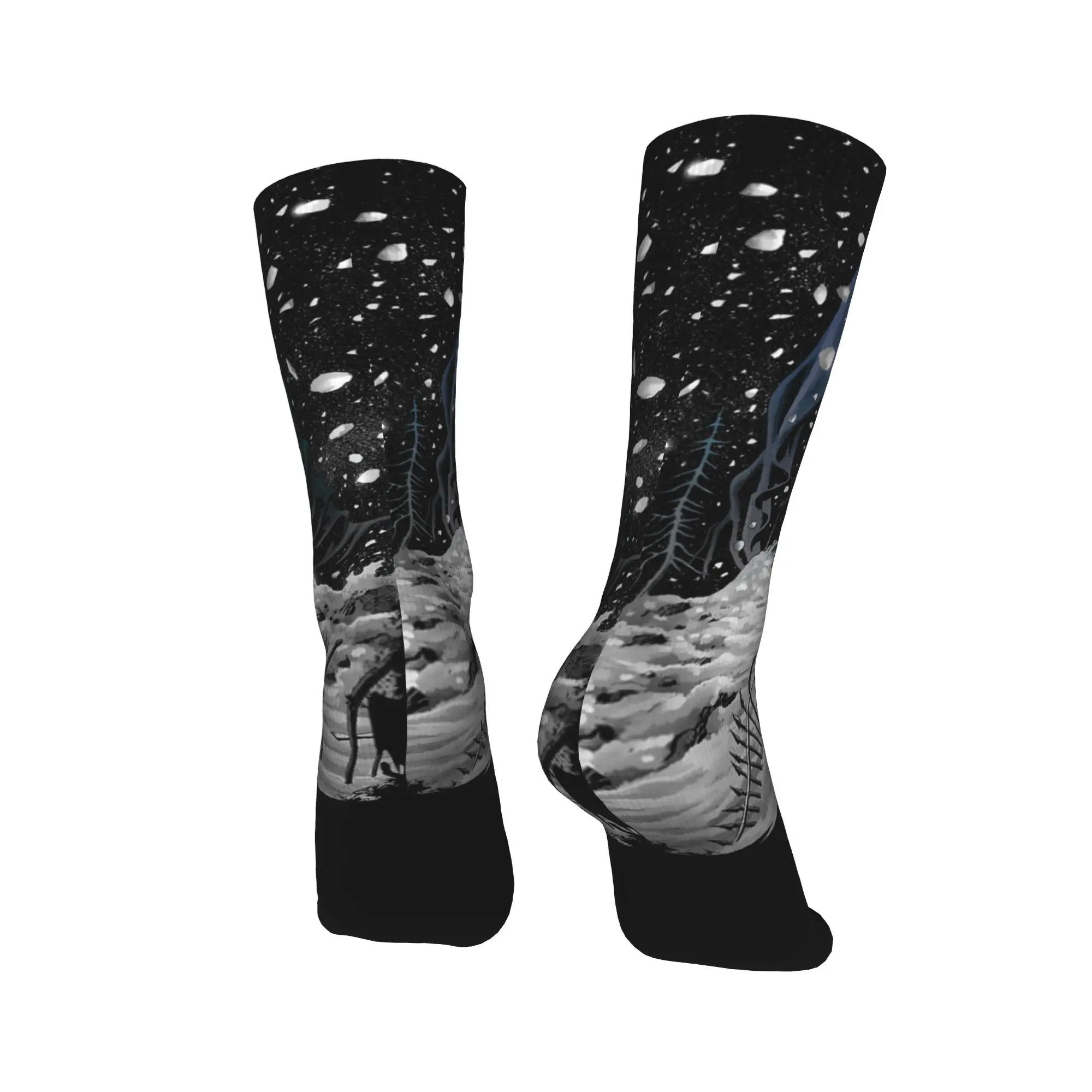 رائعة أربعة طبيب الموت القلعة صورة جوارب نمط الرجعية الجوارب الشتاء عدم الانزلاق الجوارب الرجال تشغيل جوارب عالية الجودة #4