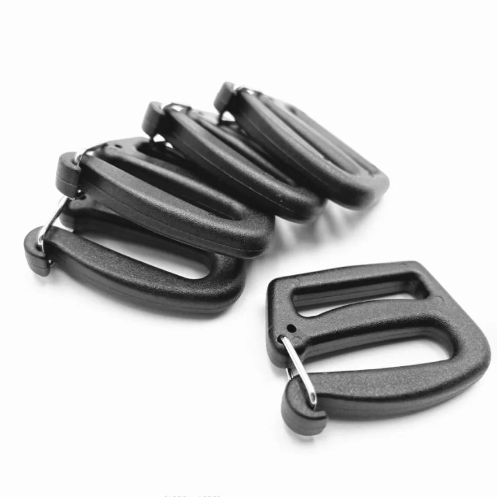 5/10pcs Quick Release G Hook Black 26/38mm Webbing Buckles Adjustable Backpack Bag Clips for Outdoor Luggage Sack Backpack