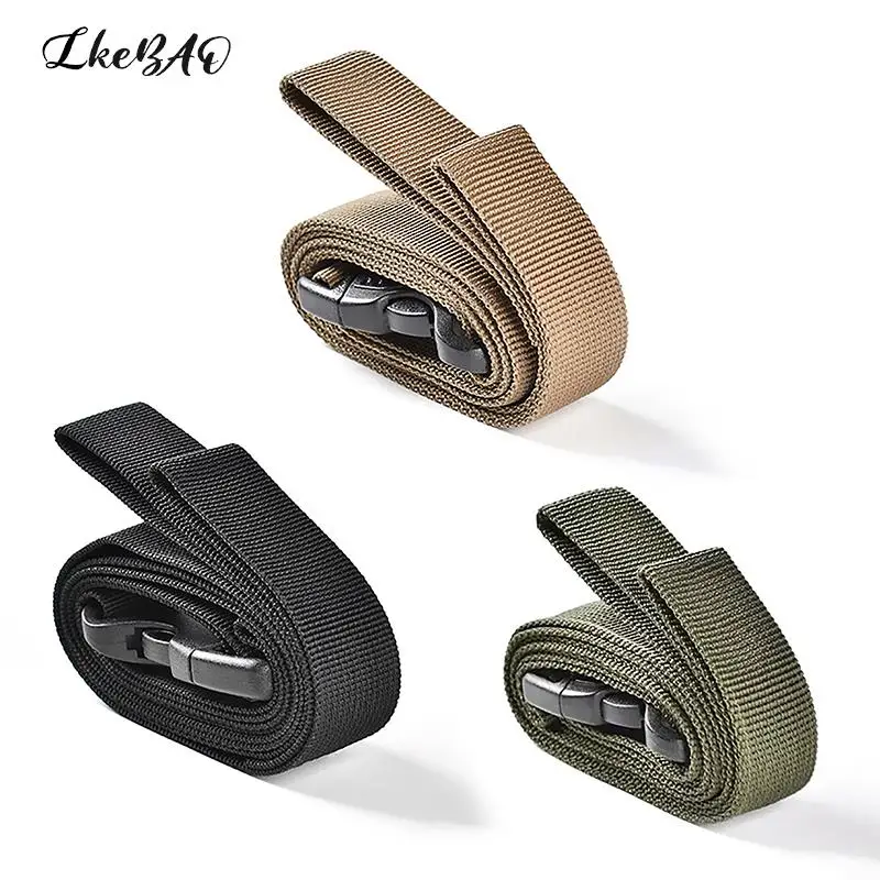 1PCS Durable Nylon Cargo Tie Down Luggage Lash Belt Strap 1.35m Travel Tied Belt Camping Hiking Cargo Storage Belt Buckle