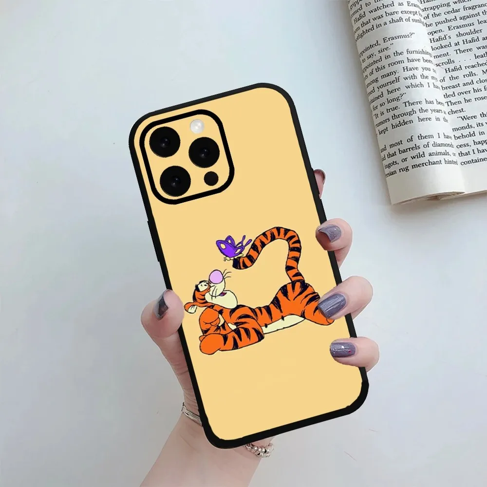 MINISO Disney The Tigger Movie Phone Case For iPhone Mini 11 12 13 14 15 Pro XS Max X Plus SE XR Shell