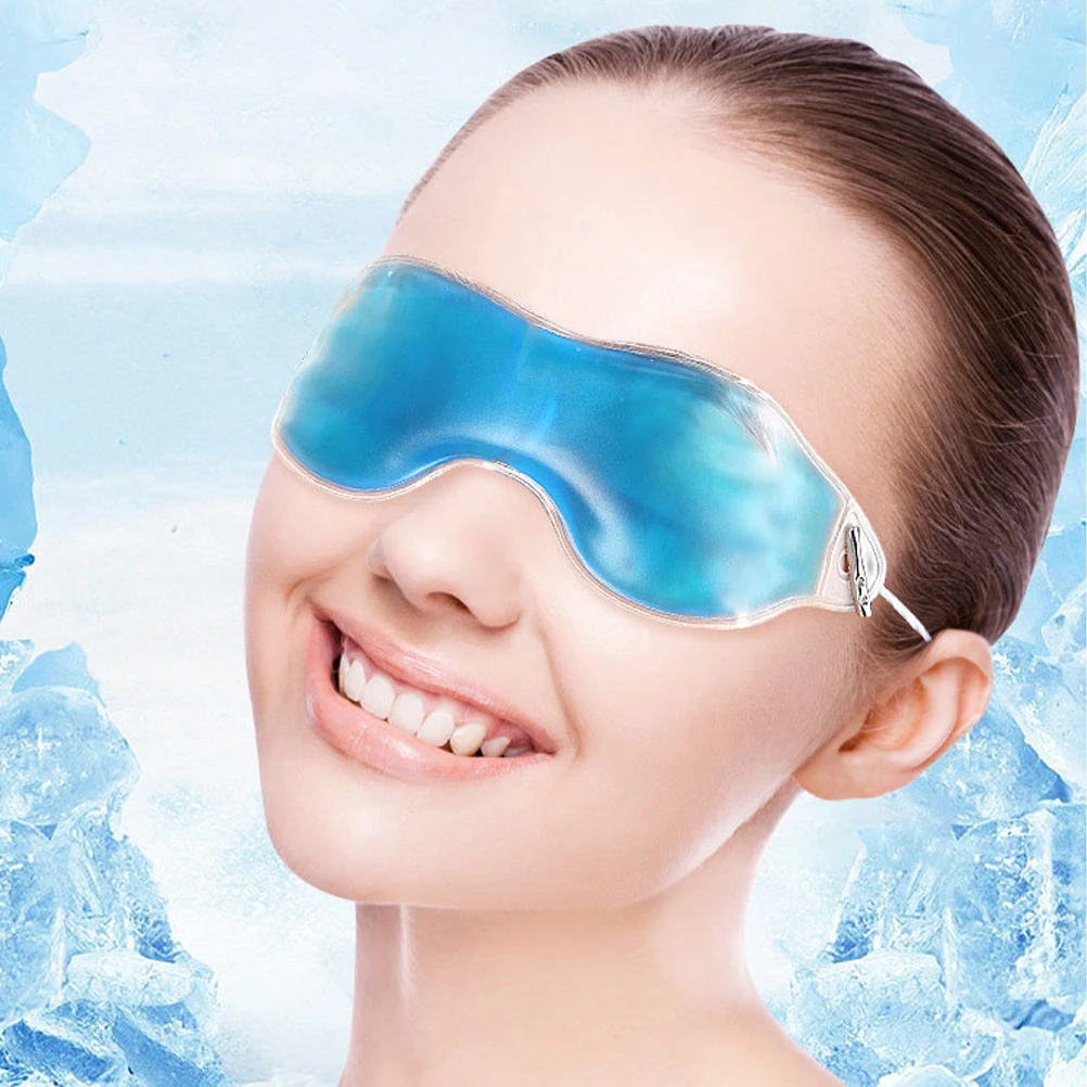 4 Uds parche en Gel para ojos máscara refrescante suave para dormir hinchazón azul verde rojo amarillo reutilizable caliente frío viaje a casa