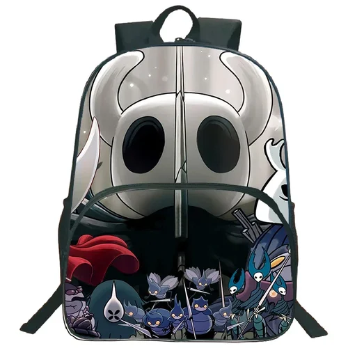 Imagen 2 del producto Mochila escolar ligera, mochila de caballero hueco, estampado de juego de dibujos animados, mochila escolar para niños, mochila de gran capacidad, mochila de viaje para niños y niñas