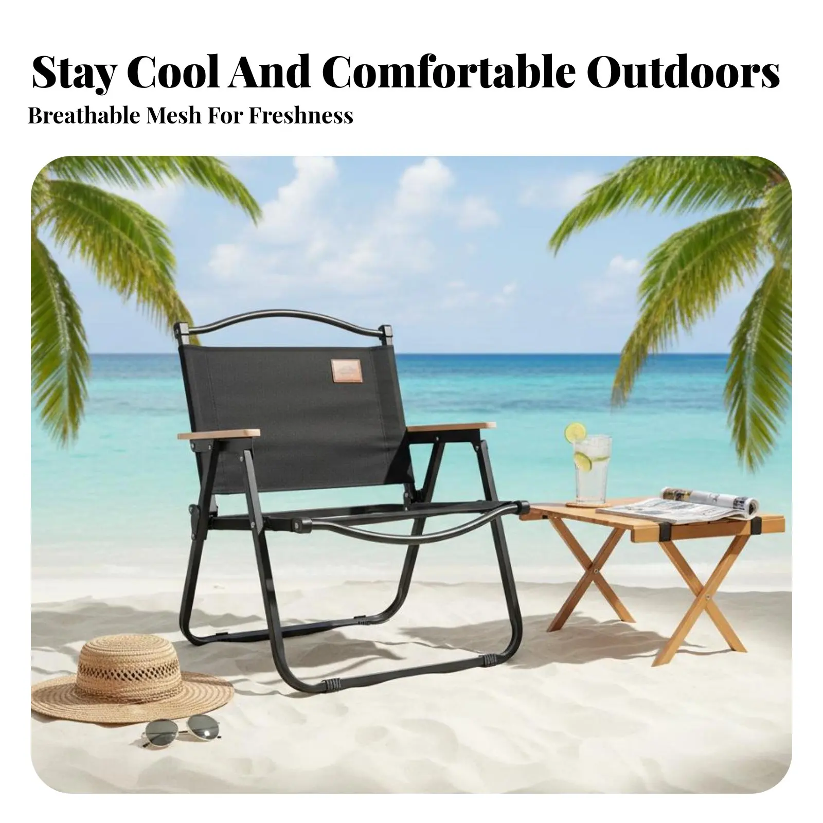 

Кемпинговое кресло Lowoutline: компактное складное снаряжение для кемпинга с откидной спинкой, быстрая установка, для кемперов и взрослых