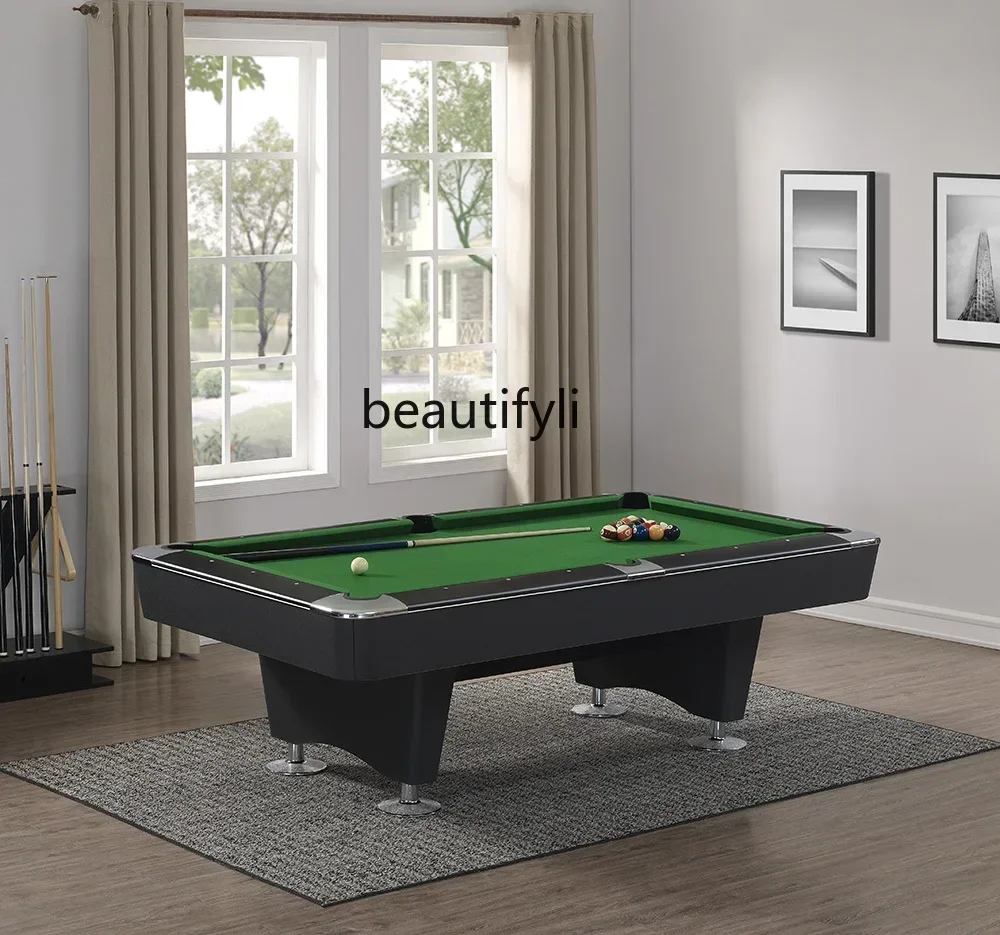 

smt14 ss newPool Table Household Standard American Nine-Ball Billiard Table Green Slabstone a Regional Name for Billiards 2.6 M