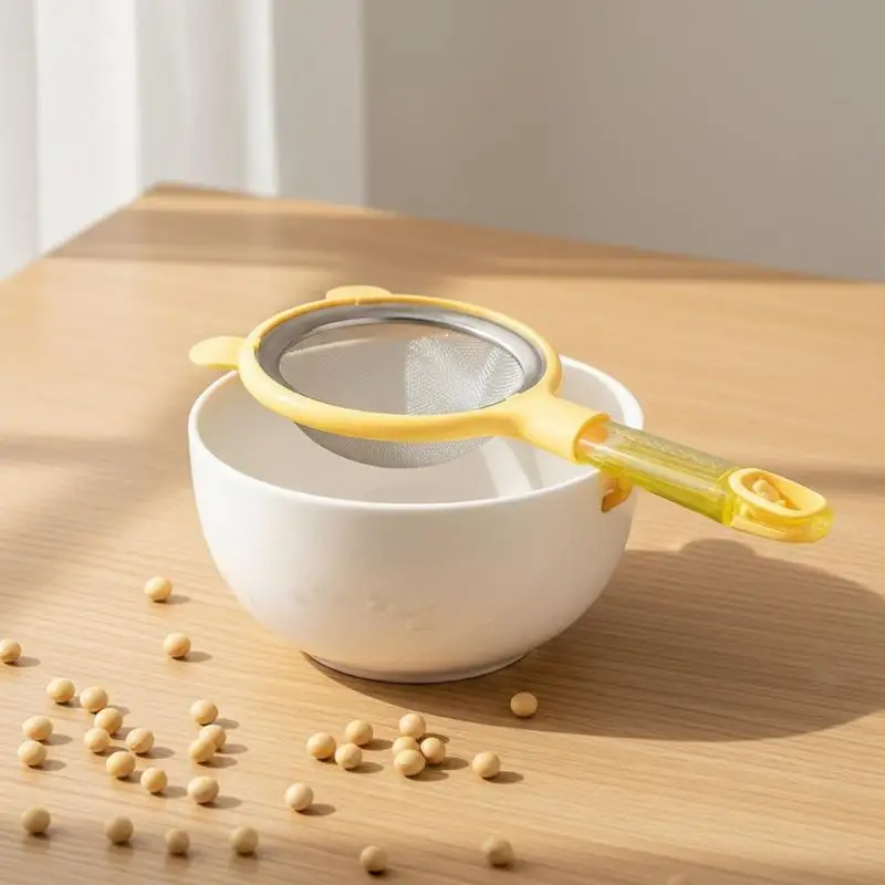 Fine Mesh Flour Strainer Anti-scalding Detachable Filter Screen With Handle Milk Filter Home Cooking