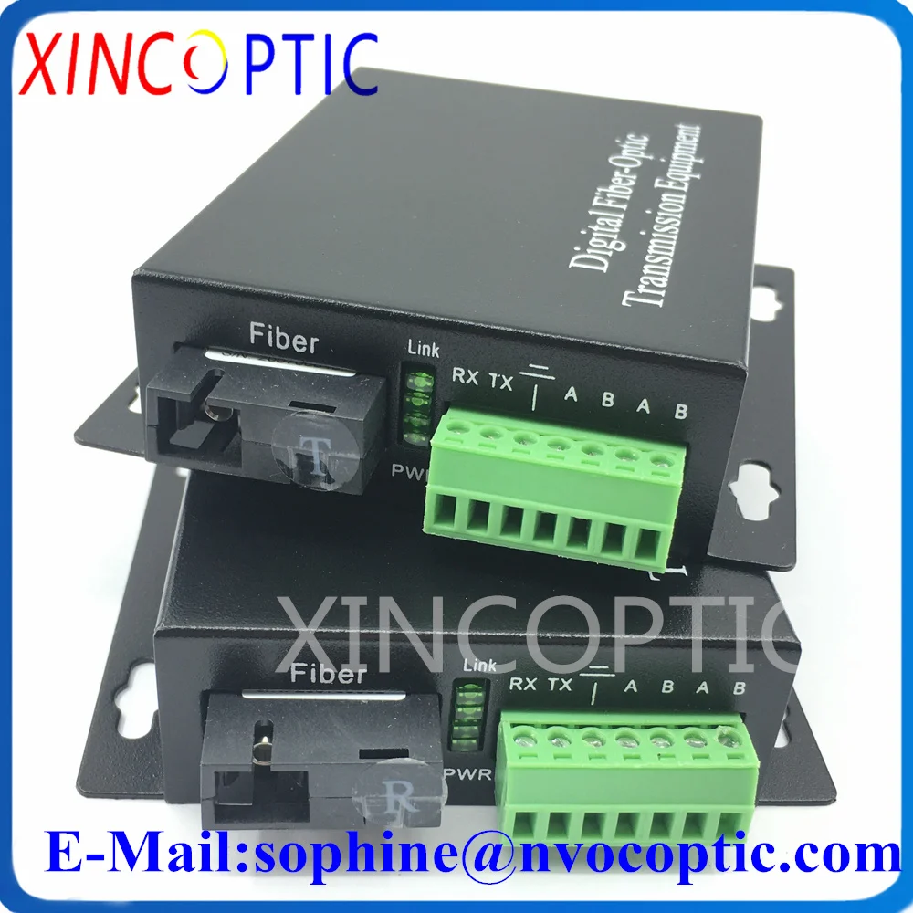 

Dual Serial RS232 RS422 RS485 Ports to Fiber Single Mode 20KM SC Optic Media Converter Duplex Fibre Optical Modem