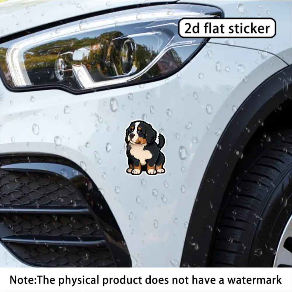 Black Bernese 7 7inch Sticker For Motorcycles Bicycles Helmets Karts Cars Waterproof Stickers For Decorating Car Windows Motorcy