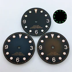 29mm Gradient Blue Brown Watch Dial C3 Green Luminous Fit For NH35 NH36 NH37NH38 NH39 ETA2824 2836 MIYOTA DG2813 PT5000 Movement