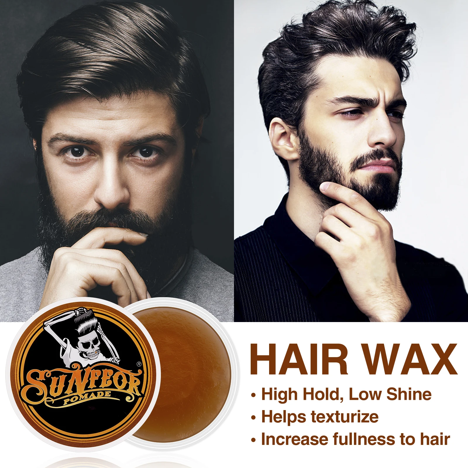 Professional Men Hair Wax Paste Salon Hairdressing  Long Hold Hair Gel Hair Wax Keep Hair Voluminous Barber Store Tools