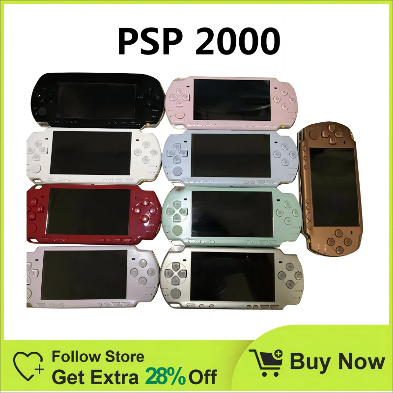 Original PSP2000 game console 32GB 64GB 128GB memory card includes free games, pre installed games, and ready to play/Rich color