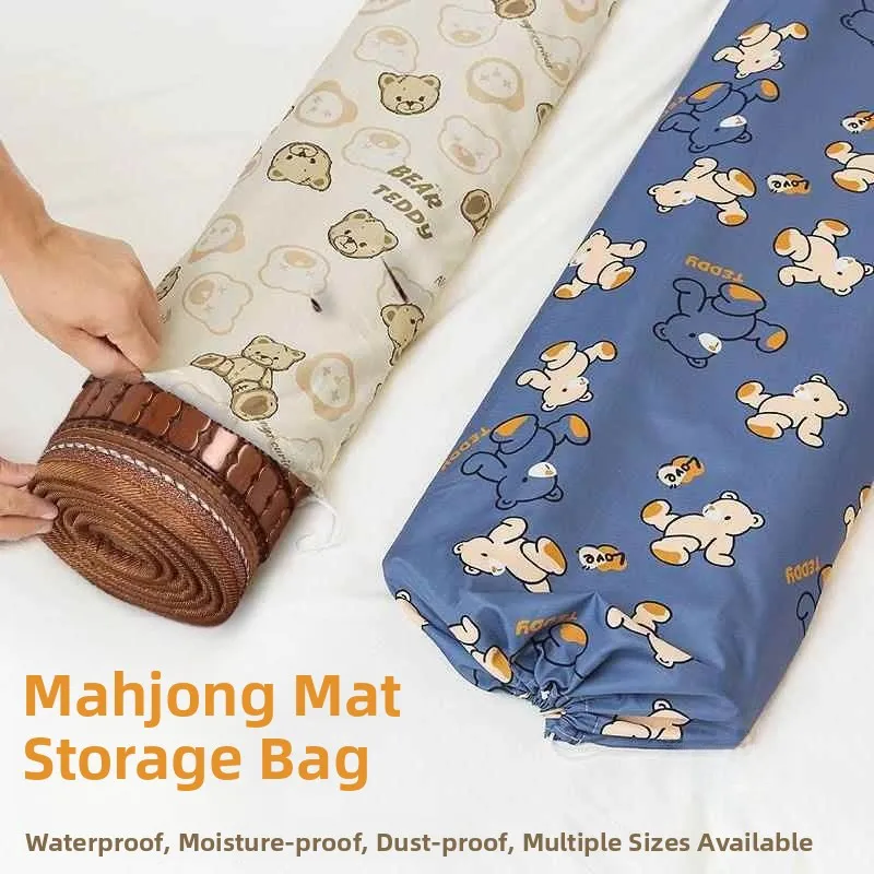 

Многоразовая сумка-чехол для хранения маджонга и ковриков для игры в маджонг, с прямым тубусным дизайном, для домашнего использования, для чехлов из бамбука и ротанга