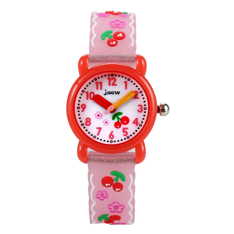 Uالتايلاندية C19 ساعات الأطفال ثلاثية الأبعاد لطيف الكرتون سيليكون للأطفال فهم الوقت مقاوم للماء المدرسة الابتدائية الفتيات ساعة كوارتز