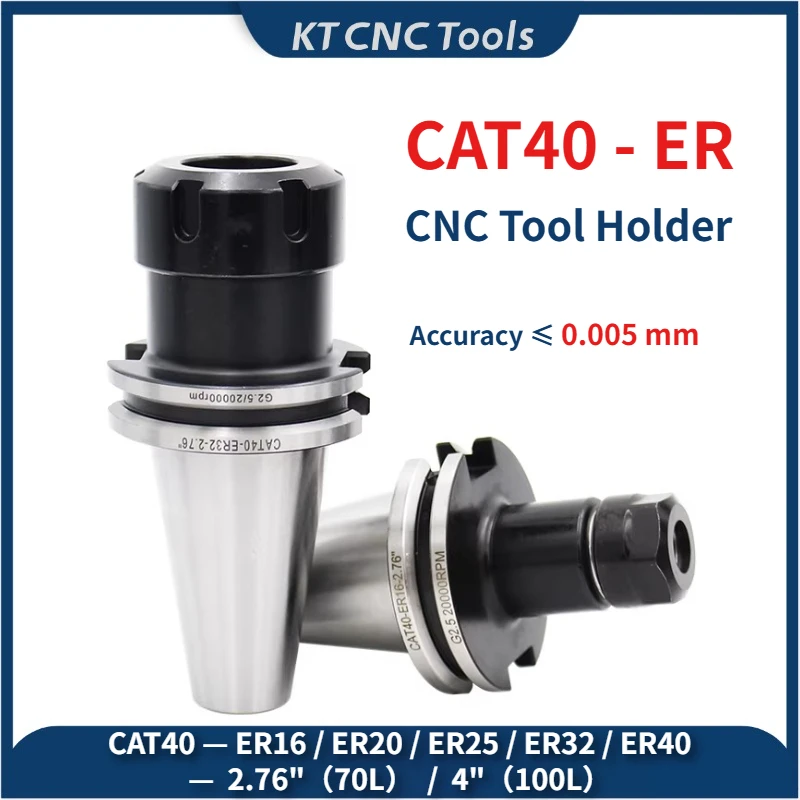 CAT40 ER16 ER20 ER25 ER32 ER40 British American Standard CNC Tool Holder 70L 100L Imperial system Toolholder Milling Lathe Tool