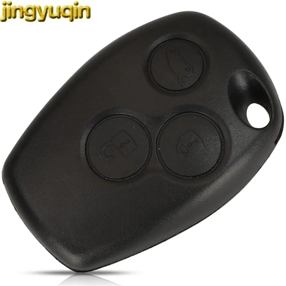 Jingyuqin 2/3B Remote Key Shell For Renault Duster Logan Fluence Clio Vivaro Movano Master Traffic Kangoo Megane laguna W/ Word