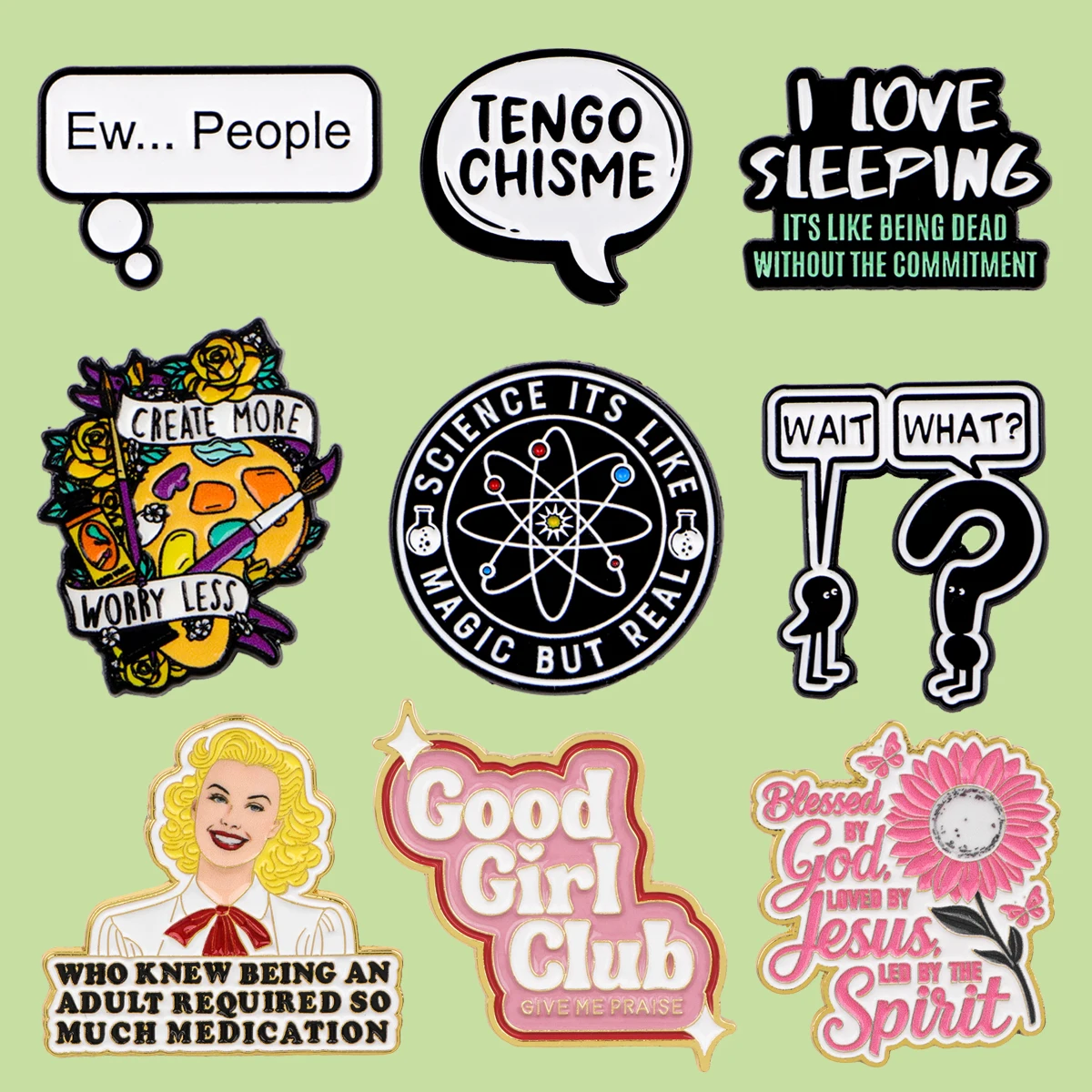 Pin Esmaltado Good Girl Club, Broche de Mono Travieso, Pin de Solapa para Mochila, Accesorios de Ropa, Joyería, Regalos para Amigos