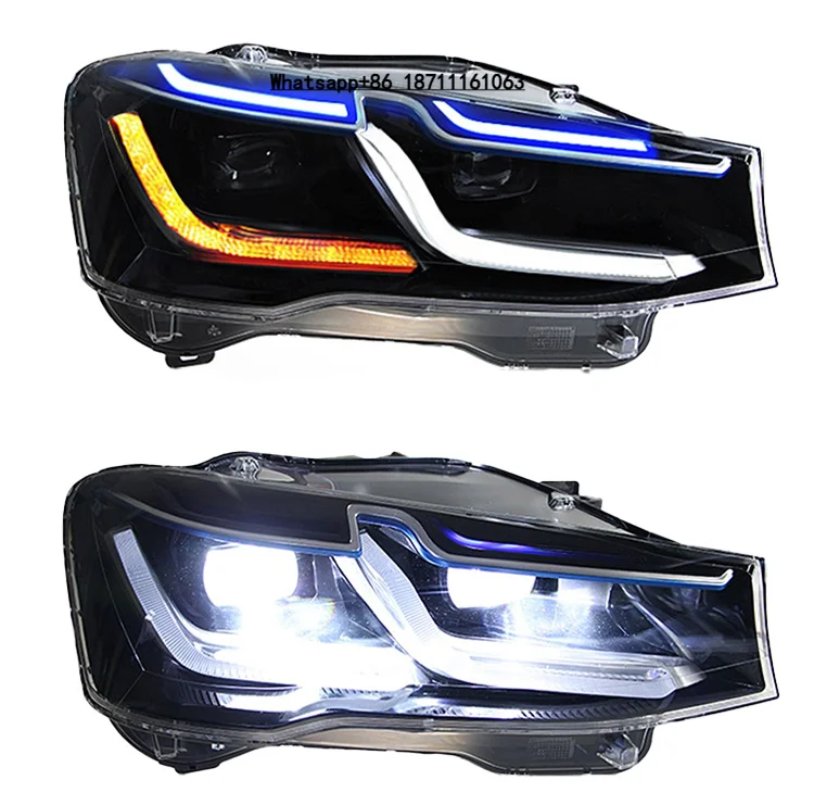 High Quality  X3 F25 LED Headlamp 2011-2017 Model Front Light Upgrade 6000k Color Temperature Projector Light