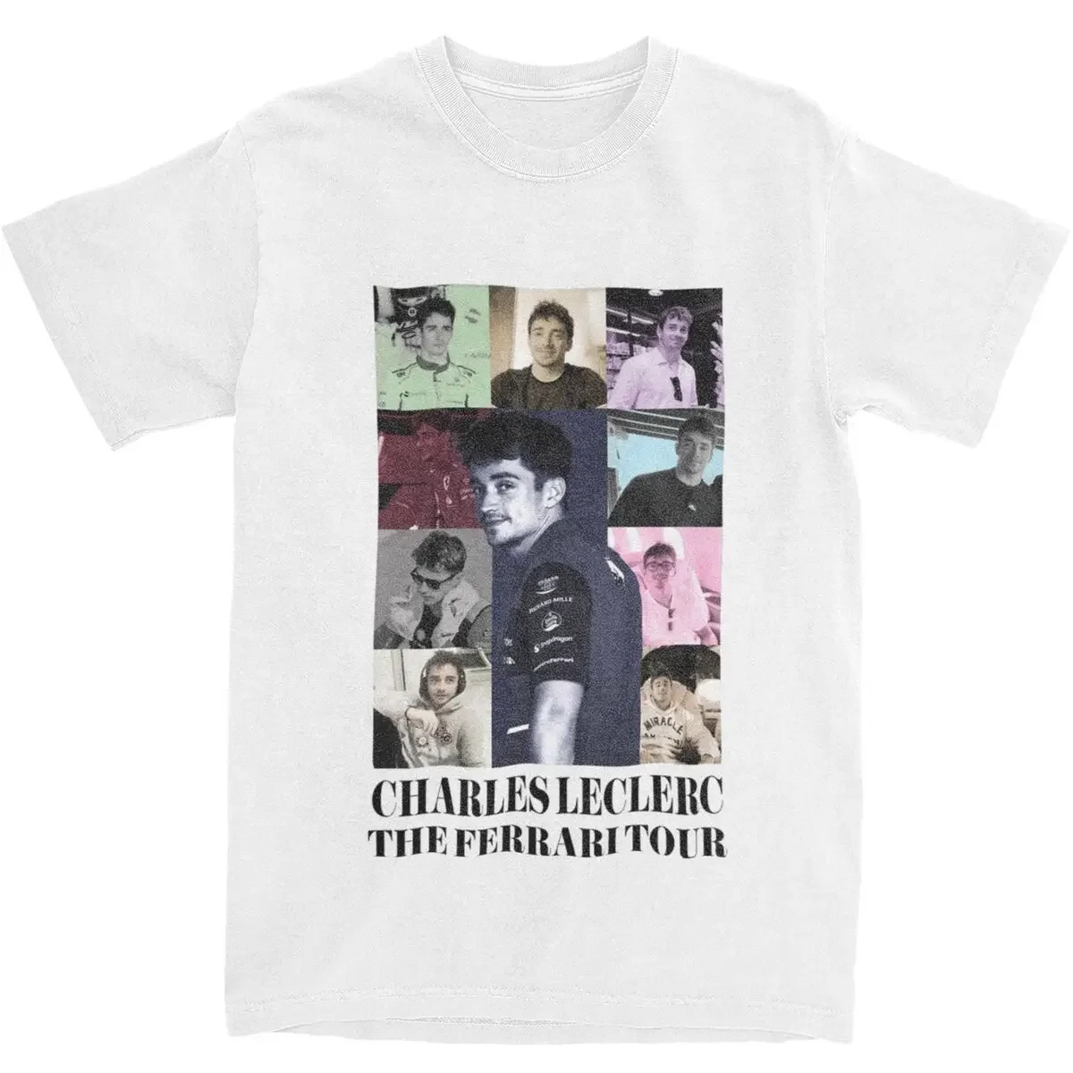 Charles Leclerc Men Women T Shirt 100% Cotton Casual T-shirts Short Sleeve Clothes Graphic Printed Unisex Tees Loose O-neck Top