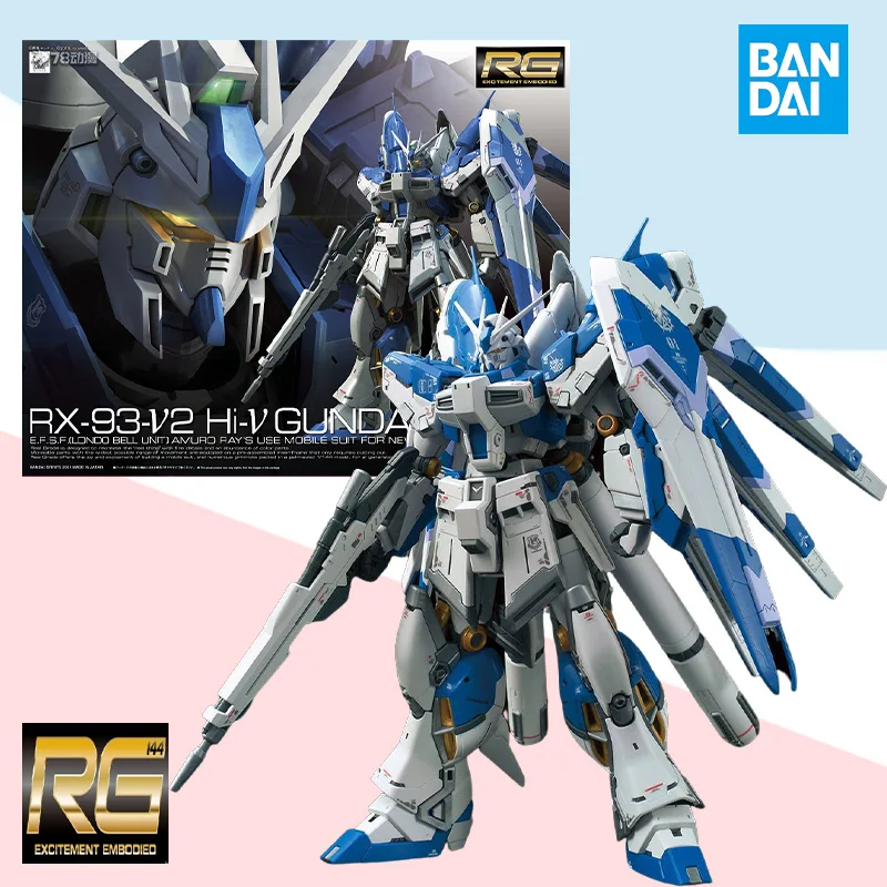 

Оригинальная коробка Bandai, Модель RG 1/144, телефон стандартной длины, полнофункциональный Аниме Робот, детская игрушка в сборе, подарок для детей