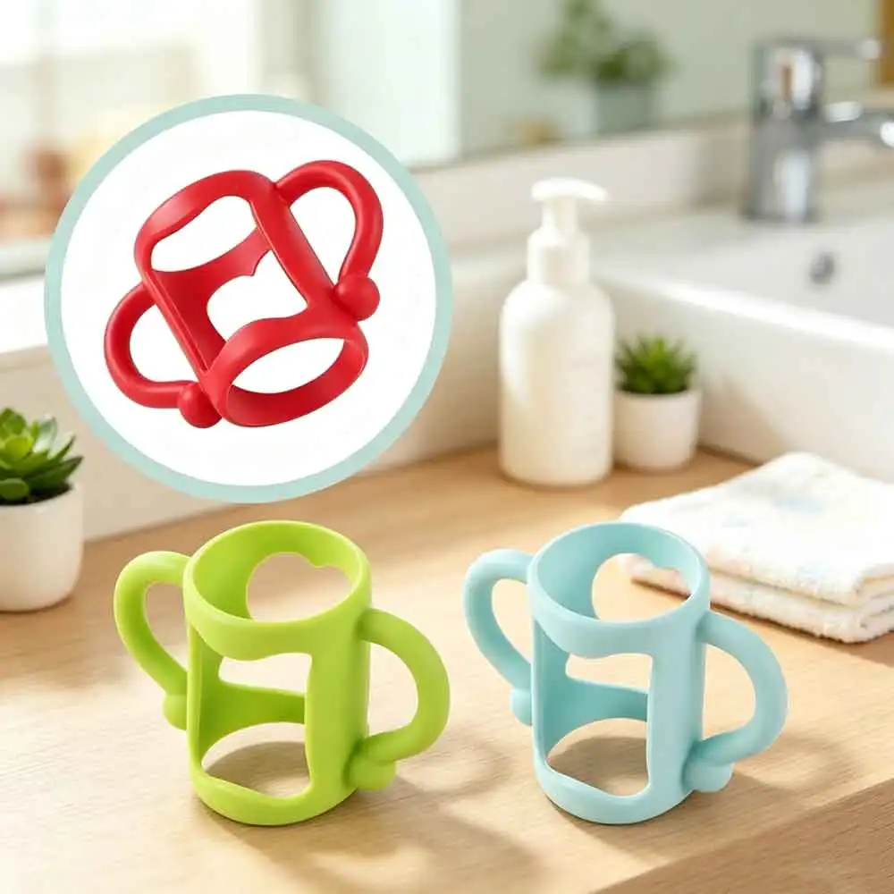 vvocci Silicone Bottle Handle For Narrow Baby Bottles, Easy Grip Handle, Can Accommodate Most Bottles - BPA-free Soft Silicone