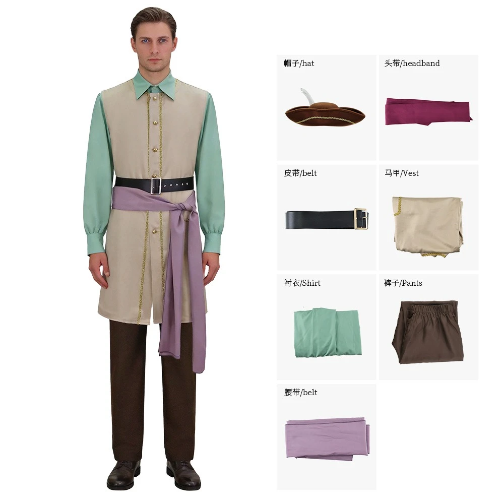 Movie Movie Horror Backrooms Captain Clark Costume for Men Halloween Cosplay Suit Shirt Vest Pants Hat Scarf Belt Party Fancy Dress - Aliexpress Deal