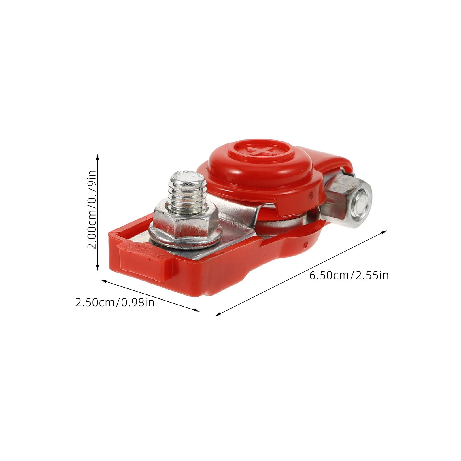 2Pcs Car Terminal Clamps Durable Connectors Universal Positive Negative Poles Safe Quick Clips