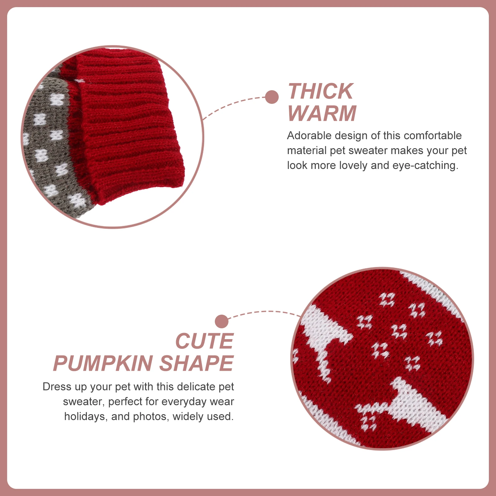 

Dog Winter Clothes Knitted Christmas Sweater for Pet Puppy Warmth Windproof Dog Coat Comfortable Fit All Seasons