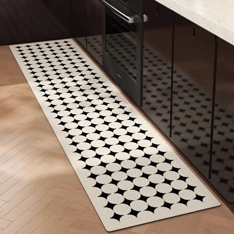 

Кухонный ковер Многофункциональный впитывающий воду Нескользящий напольный коврик Нескользящий дверной коврик для ванной комнаты Идеально подходит для кухонь и ванных комнат
