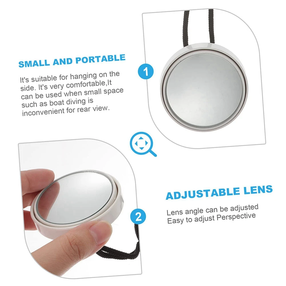 

Зеркало для дайвинга 360° с регулируемым ремешком, зеркало заднего вида, аксессуары для дайвинга