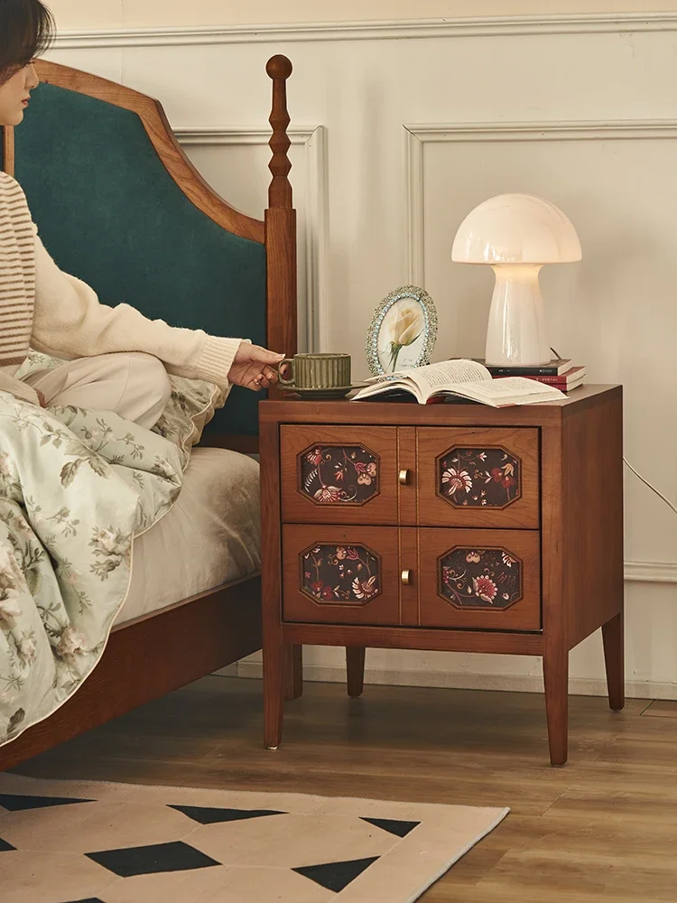 Home Creative Locker moderner einfacher Retro-Nachttisch mit integriertem Nachttisch